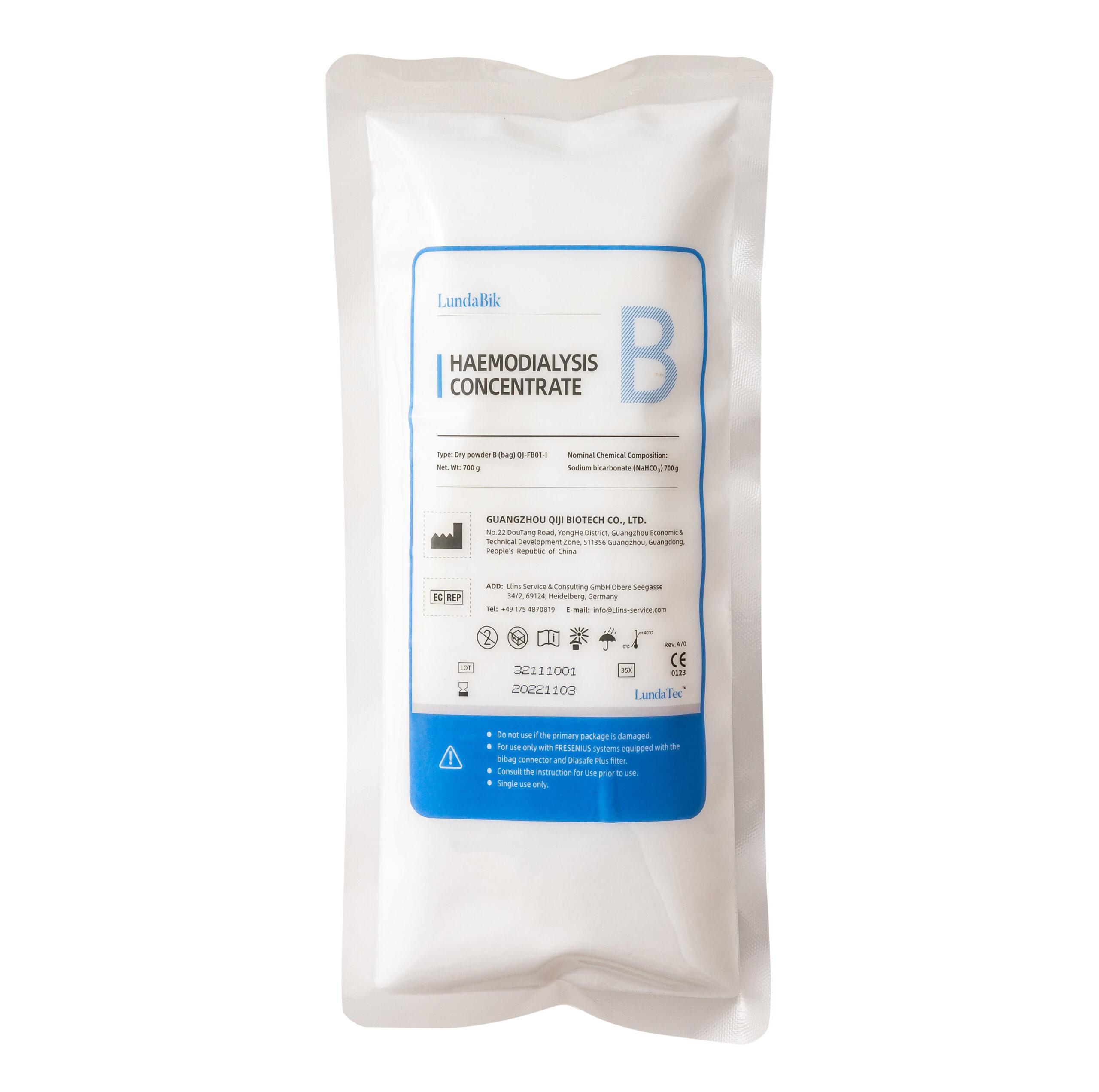 LundaBik dry powder B-Bag