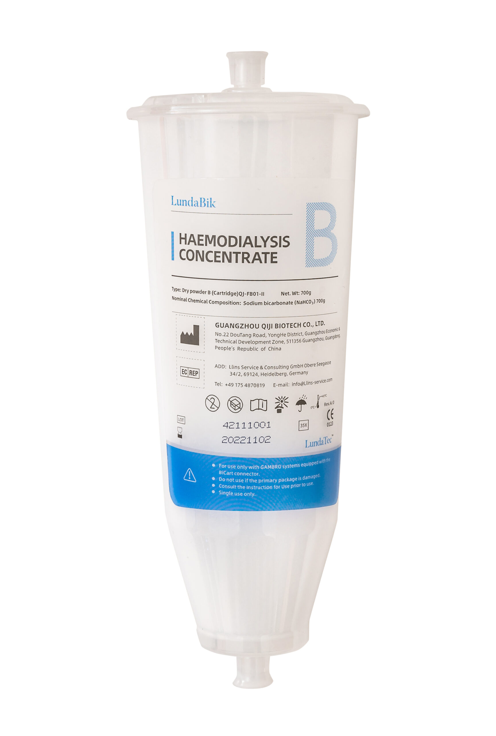 LundaBik dry powder B-Cartridge