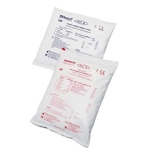 Dry dialysis concentrate powder, citrate base, Part A and Part B packs
